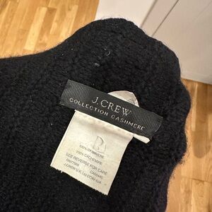 J. Crew Black Cashmere Collection Sweater
